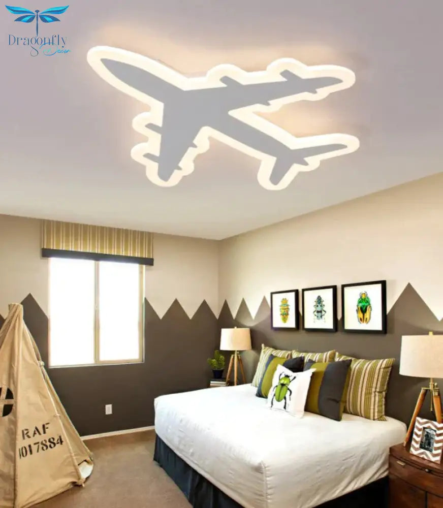 Creative Personality Airplane Room Lamps Boy Bedroom Cartoon Ceiling Lamp