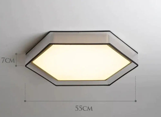 Creative Personality Nordic Lamp Modern Led Ceiling Hexagon 36W / With Tricolor Light