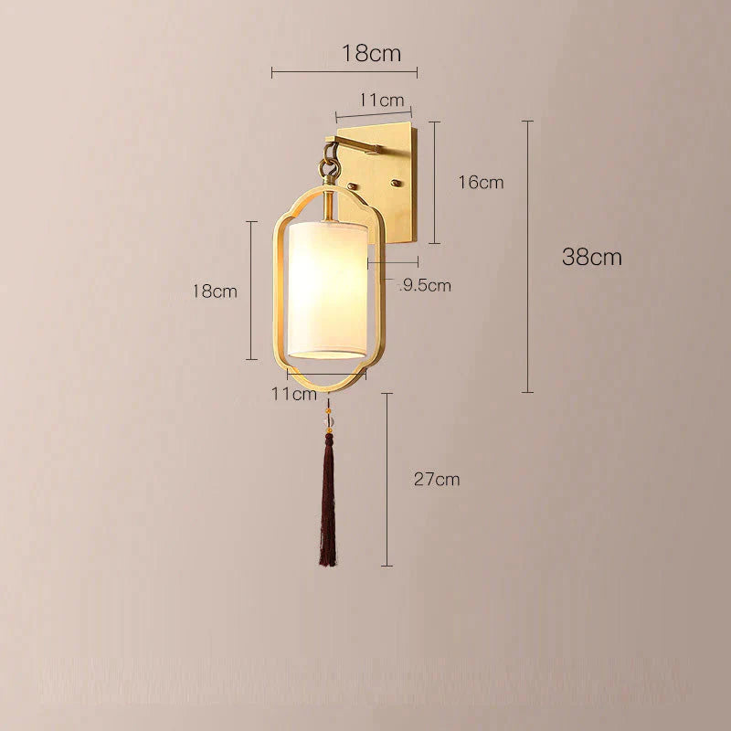 Creative Wall Lamp Bedroom Bedside Background Copper Lamps