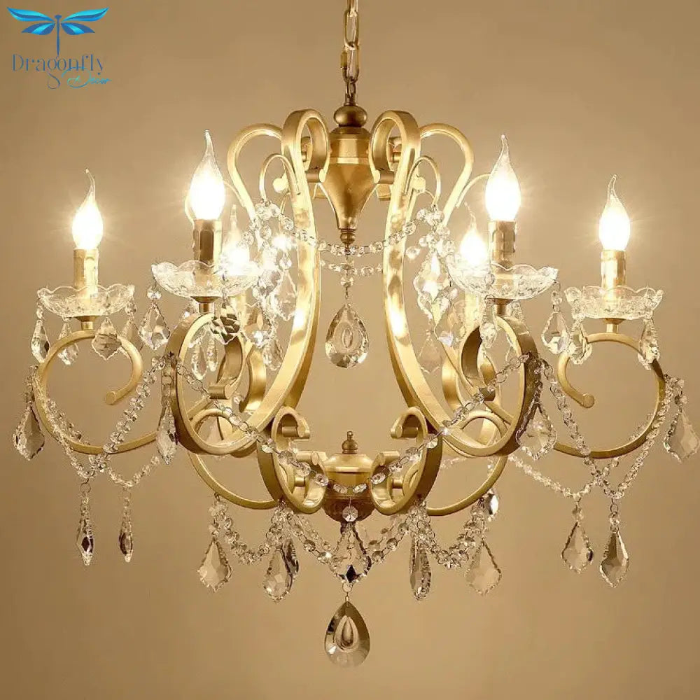 Crystal Chandelier Living Room Dining Bedroom Shop Creative Personality Luxury Atmospheric Lamps