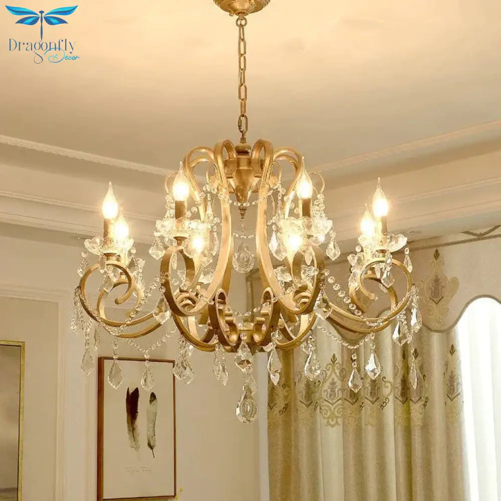 Crystal Chandelier Living Room Dining Bedroom Shop Creative Personality Luxury Atmospheric Lamps