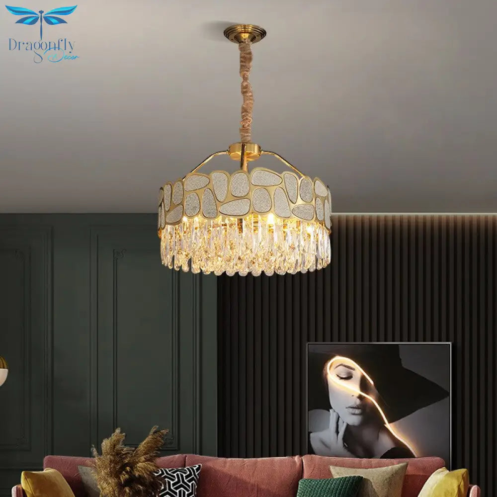 Crystals Ceiling Chandelier New Trend Modern Suspension Lustre Chandeliers For Dining Room Lighting