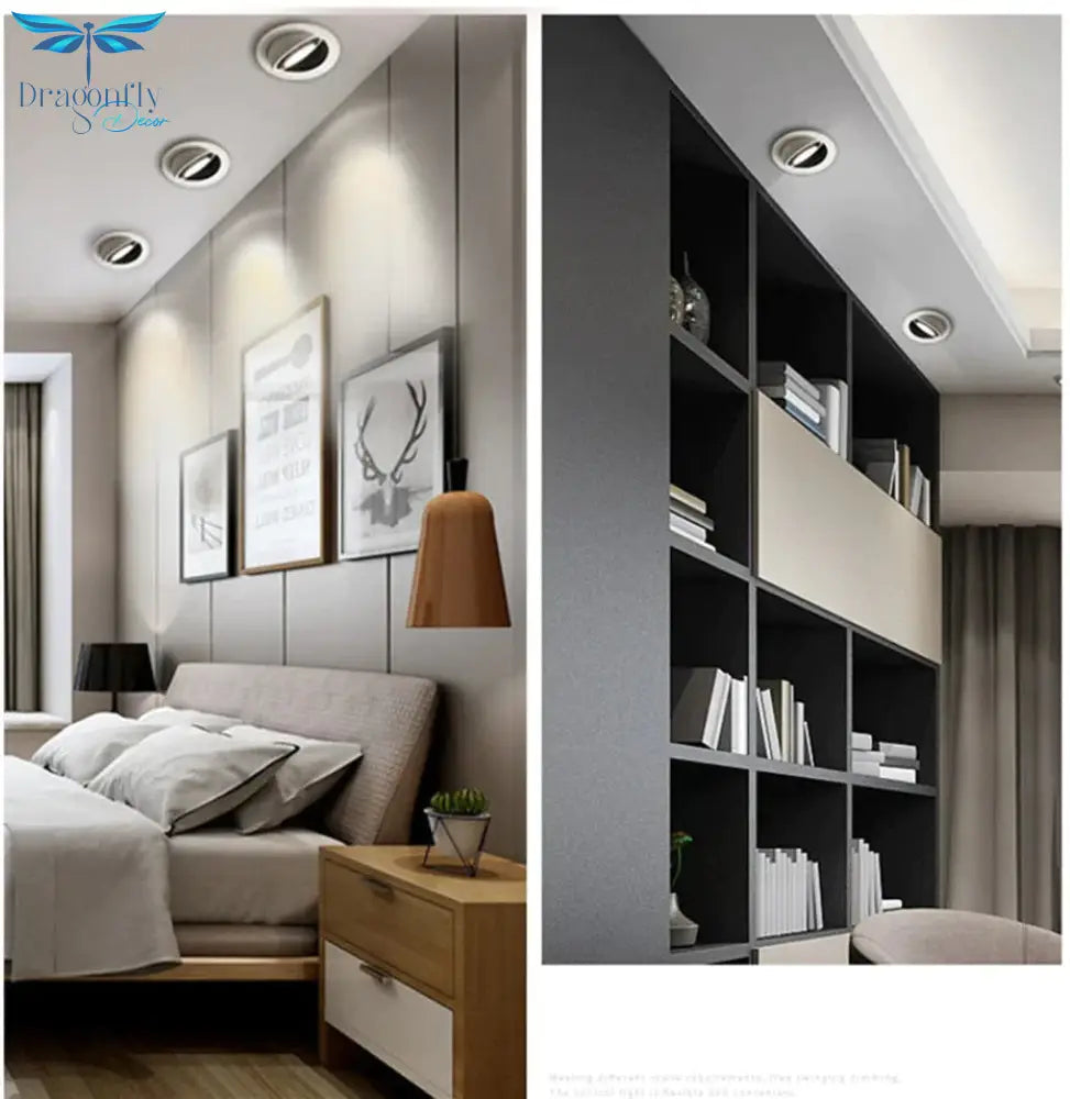 Damaris - Dimmable Led Down Light Lamp Cob Ceiling Light 5W 7W 10W 12W Recessed Ceiling Spot Lights