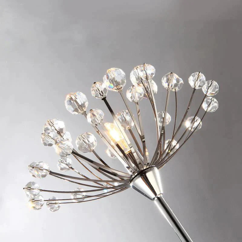 Dandelion Floor Lamp Ins Wind Minimalist Vertical Personality Living Room Bedroom Crystal