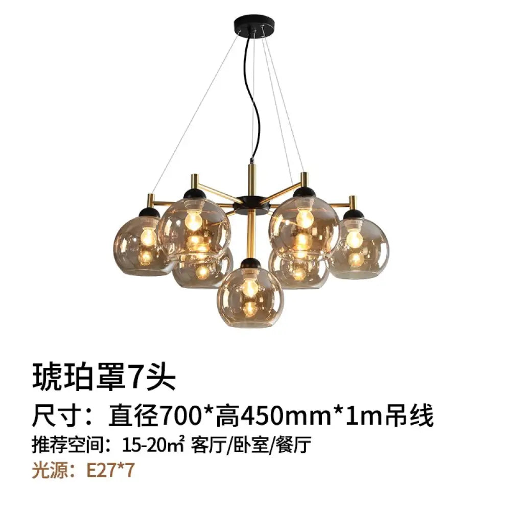 Designer Luxury Minimalist Industrial Chandelier Lighting Led E27 Postmodern Suspension Luminaire