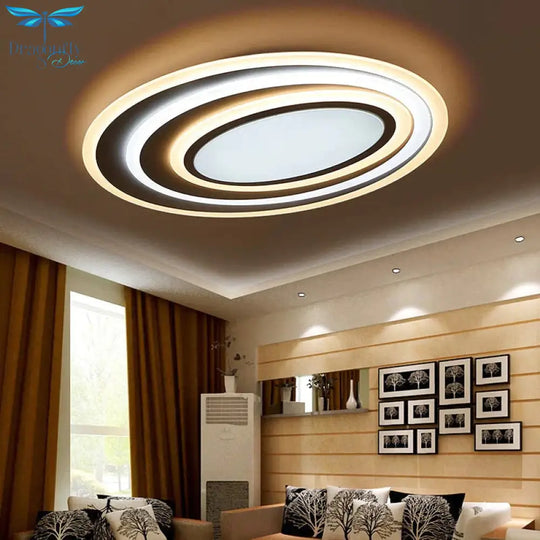 Dimming + Remote Control Modern Led Ceiling Lights For Living Room Bedroom 3 Color Temperature New