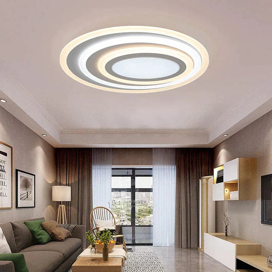 Dimming + Remote Control Modern Led Ceiling Lights For Living Room Bedroom 3 Color Temperature New