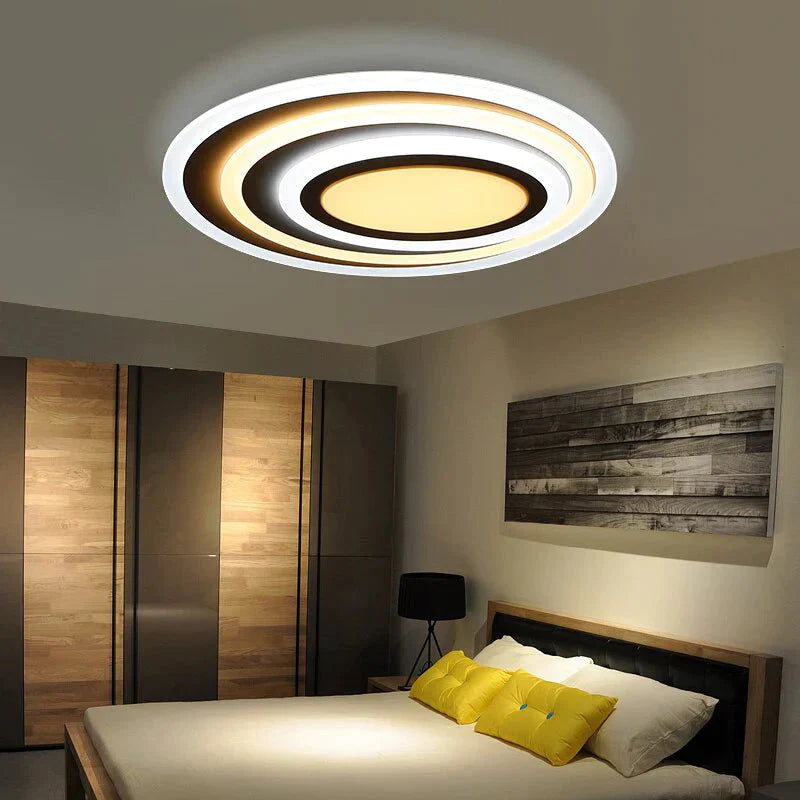 Dimming + Remote Control Modern Led Ceiling Lights For Living Room Bedroom 3 Color Temperature New