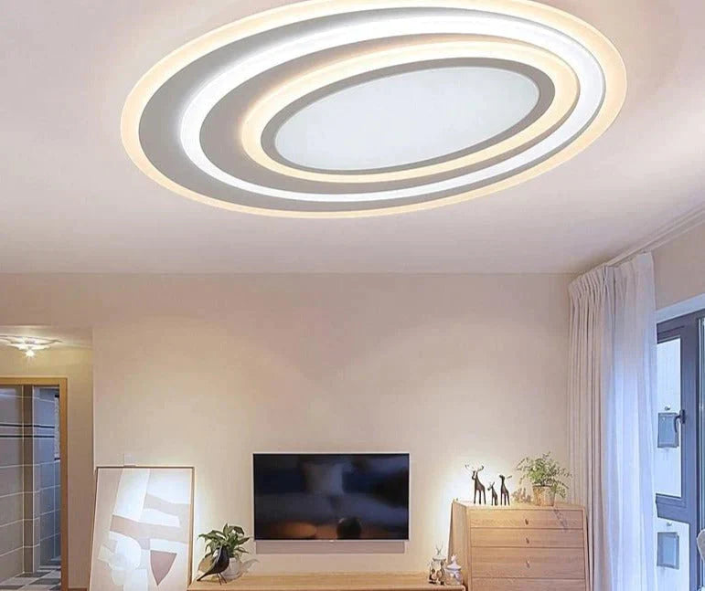 Dimming + Remote Control Modern Led Ceiling Lights For Living Room Bedroom 3 Color Temperature New