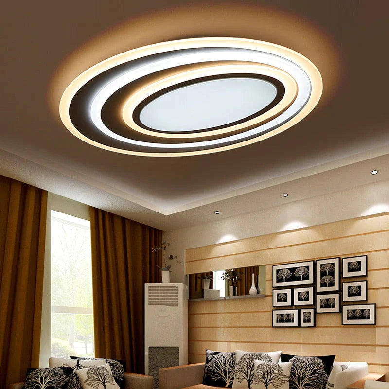 Dimming + Remote Control Modern Led Ceiling Lights For Living Room Bedroom 3 Color Temperature New