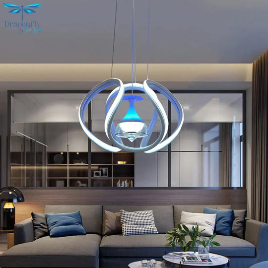 Dining Chandelier Modern Nordic Bar Living Room Lamps Creative Single Led Exhibition Pendant