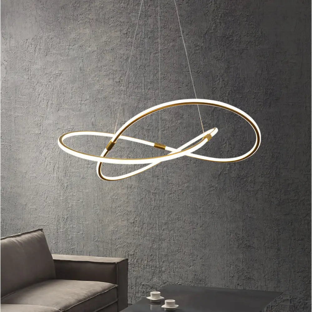 Dining Lamp Modern Minimalist Chandelier Creative Living Room Dia600Cm / White Light Pendant