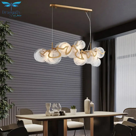 Dining Room Pendant Lights Modern Luxury Living Bedroom Creative Grey White Crystal Hanging Home