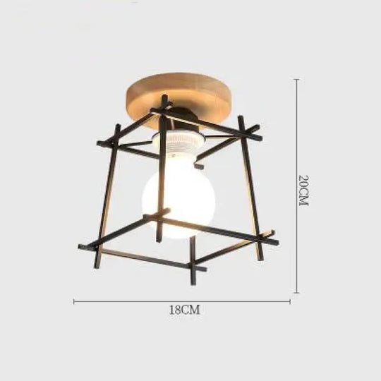 E27 Iron 5W Ceiling Lamp Shade Pendant Light Covers And Shades Triangle Metal Lampshades(Not Includ