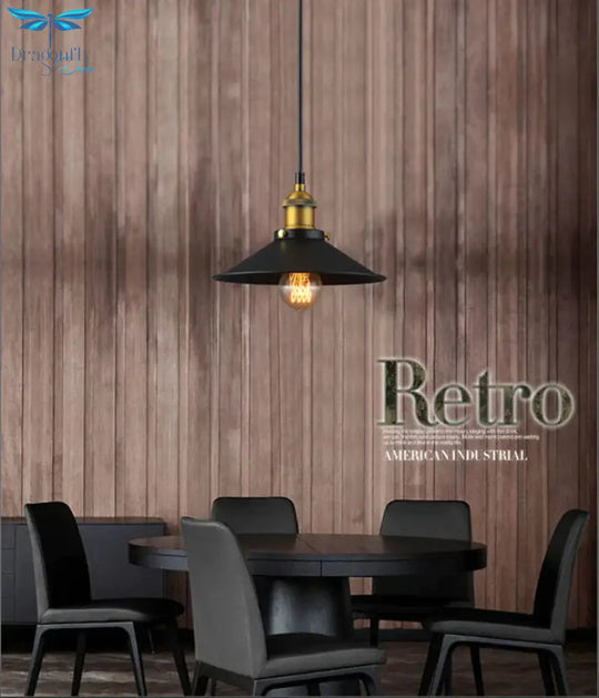 Edison Loft Style Vintage Industrial Retro Pendant Lamp Light E27 Holder Iron Restaurant Bar