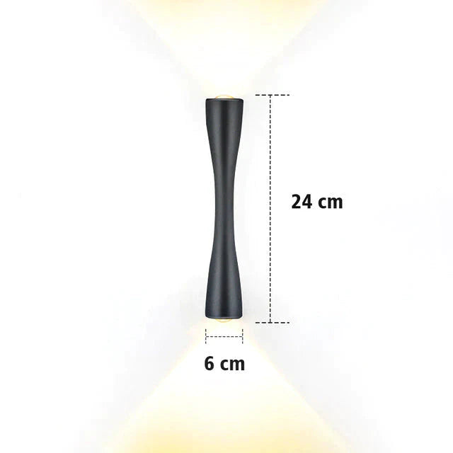 Elaine | Outdoor Waterproof Lamp Black 24Cm / 9.4’ Warm White Lighting