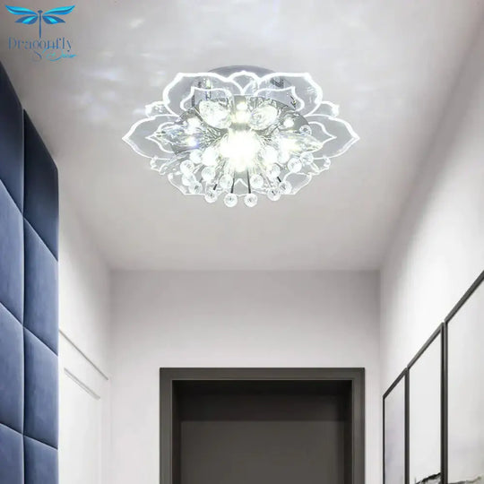 Emily’s Modern Minimalist Living Room Lamp Corridor Crystal Ceiling