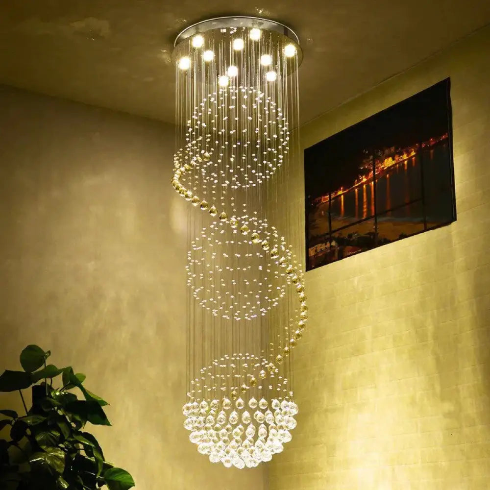 Empire Vintage Chandelier Modern Loft Crystal Lamp With Gu10 9 Lights Europe For Bedroom Living