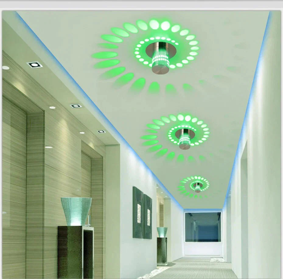Erin - Creative Led Ceiling Lights 3W Modern Led Lamps Colorful Wall Sconce Living Room Surface