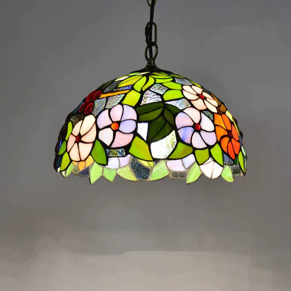European Creative New 16 Inch Grape Led Glass Chandelier Pendant