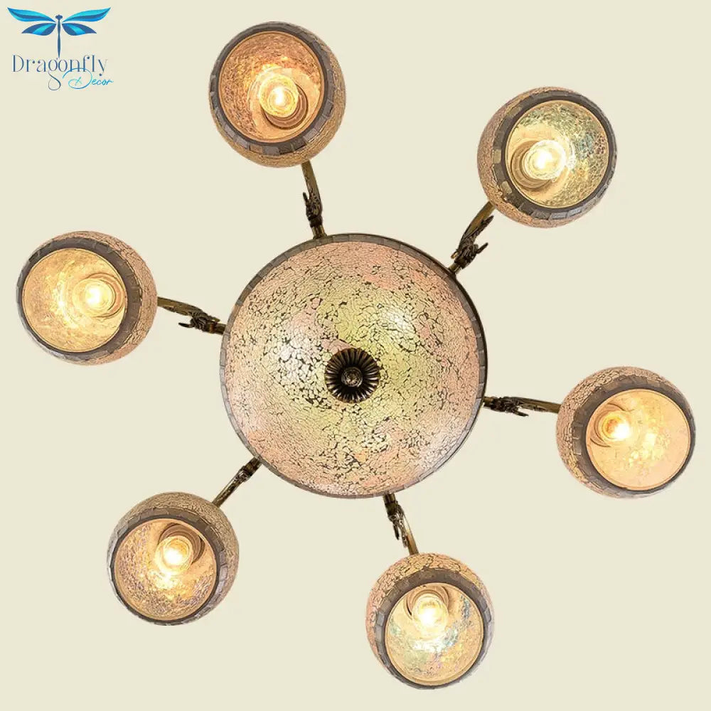 European Style Bronze Double Chandelier 3/5/6/8 Light For Living Room