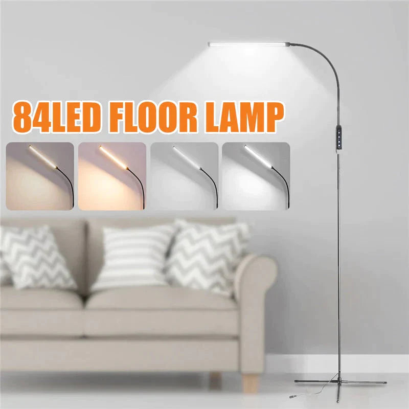 Eu/Us Plug Adjustable Height Floor Lamps For Led Light Clamp Remote Control Dimmable Reading