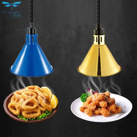 Food Warmer Pendant Light Hanging Lamp For Ceiling Restaurant Table Kitchens 250W Electric Heating
