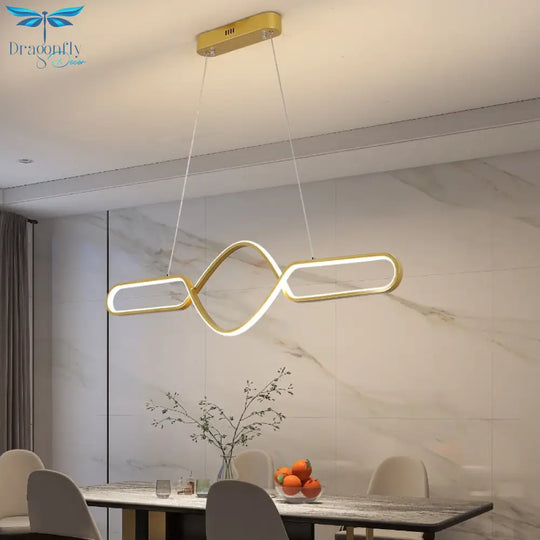 Gold Or Black Modern Led Chandelier For Kitchen Living Dining Room Cord Hanging Home Chandeliers