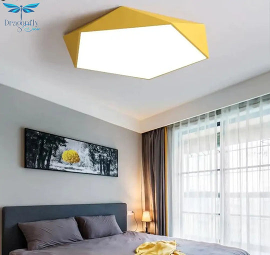 Greta - Macarons Ceiling Lights Colorful Lampshade Lamp For Living Room Bedroom Kids Mount Indoor