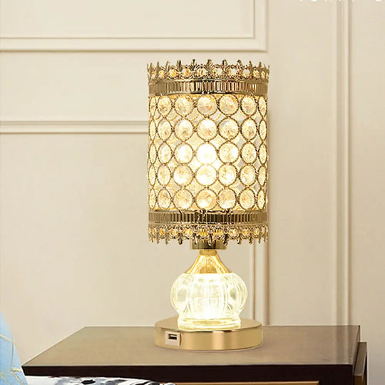 Hailey - Mid - Century Table Lamp Gold / A