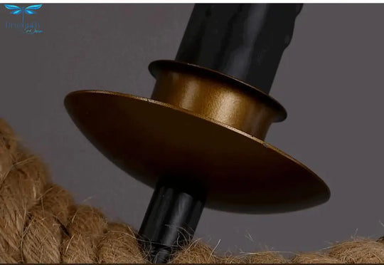 Handmade Vintage Pendant Lights Loft Rope Pendants Lamps Industrial Retro Edison Lamp Lustres De