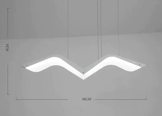 Hanging Deco Diy Modern Led Pendant Lights For Dining Room Kitchen 1 Heads L460Mm / Cool White No Rc
