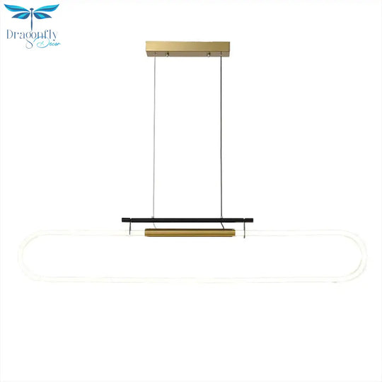 Hanging Strip Nordic Minimalist Modern Line Restaurant Word Lamp Pendant