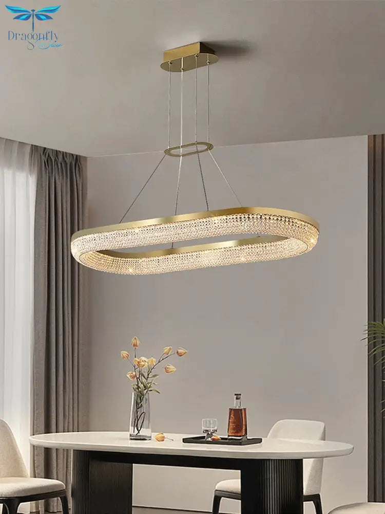 Hanna - Luxury Crystal Chandelier For Living Room Dining Pendant Light