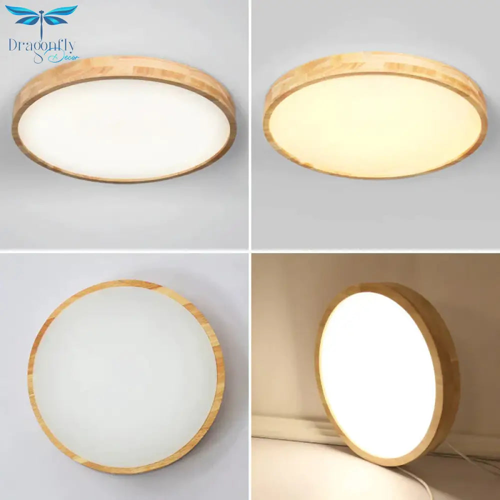 Helena - Led Ceiling Light Modern Lamp Panel Living Room Round Lighting Fixture Remote Control