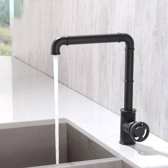 Hydrobliss - Industrial Kitchen Faucet Matte Black Faucets