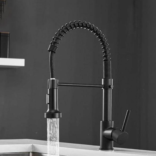 Hydrobliss - Modern Spring Kitchen Faucet Black Faucets