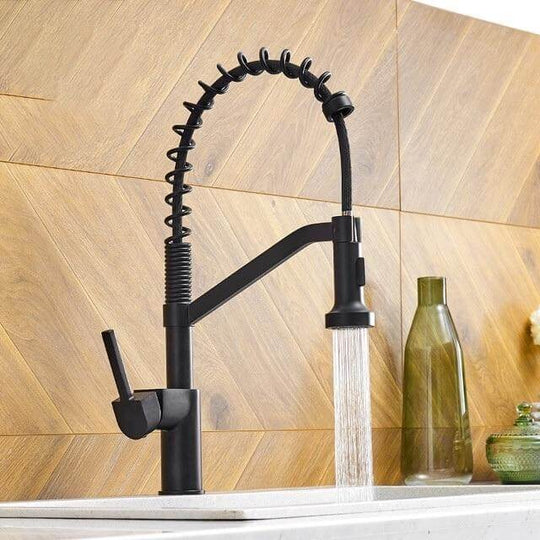 Hydrobliss - Signature Spring Kitchen Faucet Matte Black Faucets