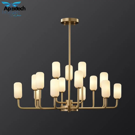 Industrial Elegance Copper Chandelier For Modern Living Spaces Ceiling Light