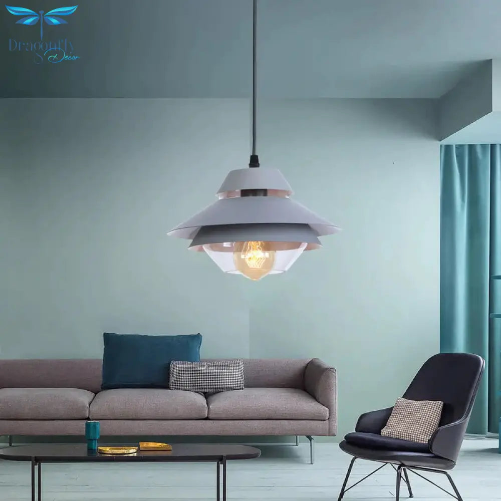 Industrial Retro Nordic Pendant Light Led E27 Cottage Modern Hanging Lamp For Living Room Kitchen