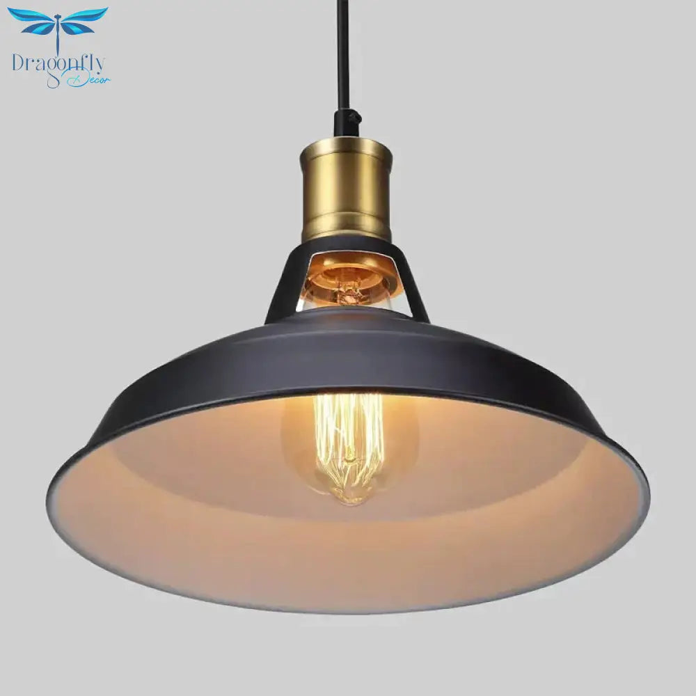 Industrial Vintage Pendant Lights Loft Rh Antique Black/White Lamps For Restaurant/Bar/Coffee