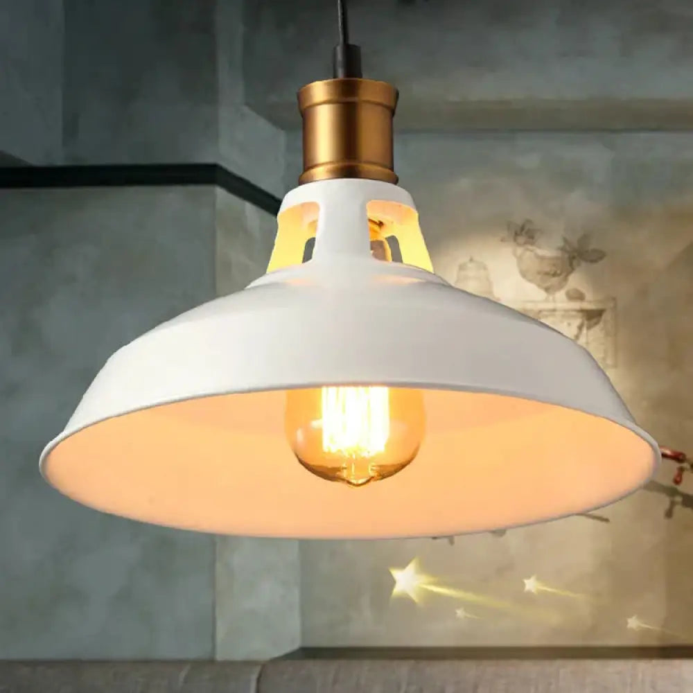 Industrial Vintage Pendant Lights Loft Rh Antique Black/White Lamps For Restaurant/Bar/Coffee