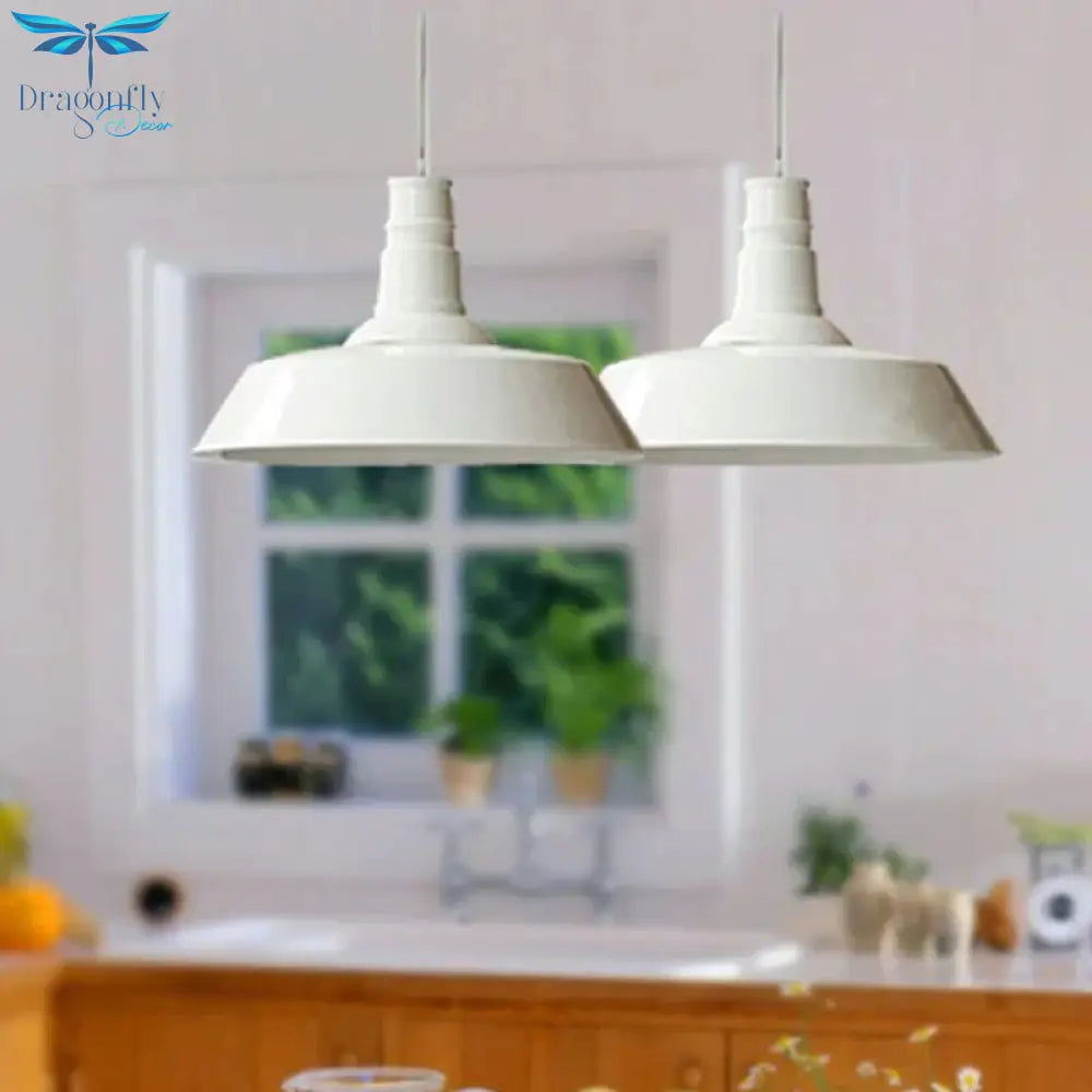 Industrial Vintage Pendant Loft Lampshade Ceiling Light Chandelier Lamp Fixtures E27