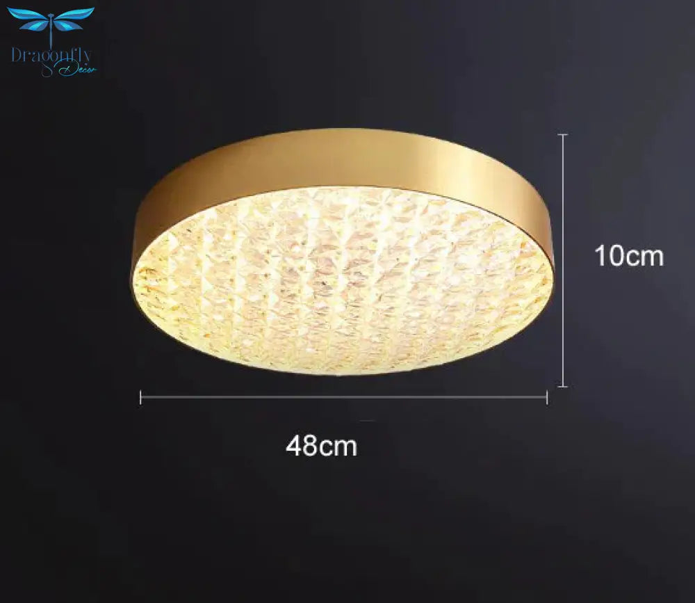 Isabella’s Post Modern Bedroom Round Led Ceiling Lamp B / With Light Source