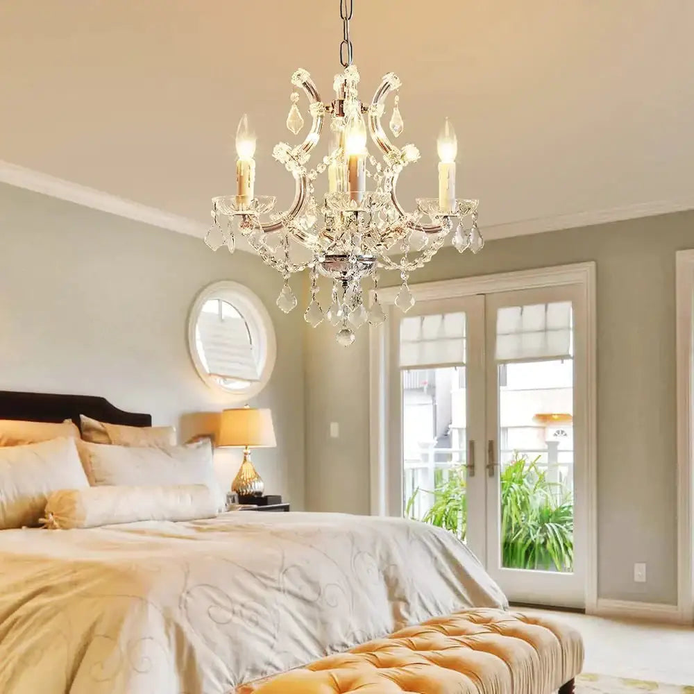 Jasen V - Europe Crystal Chandelier For Loft Living Room Bedroom Kitchen Home Decoration Chandelier