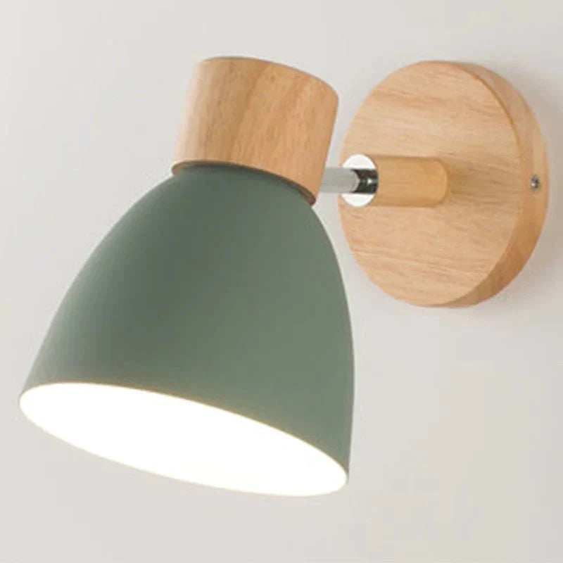 Joan | Wooden Reading Wall Lamp Green