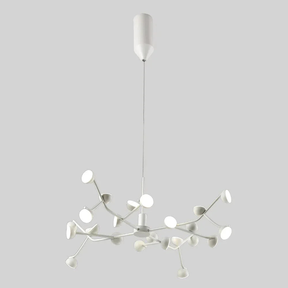 Josephine - Hanging Lamp Nordic Tree Branch Iron Art Light 24 Heads White / Lighting
