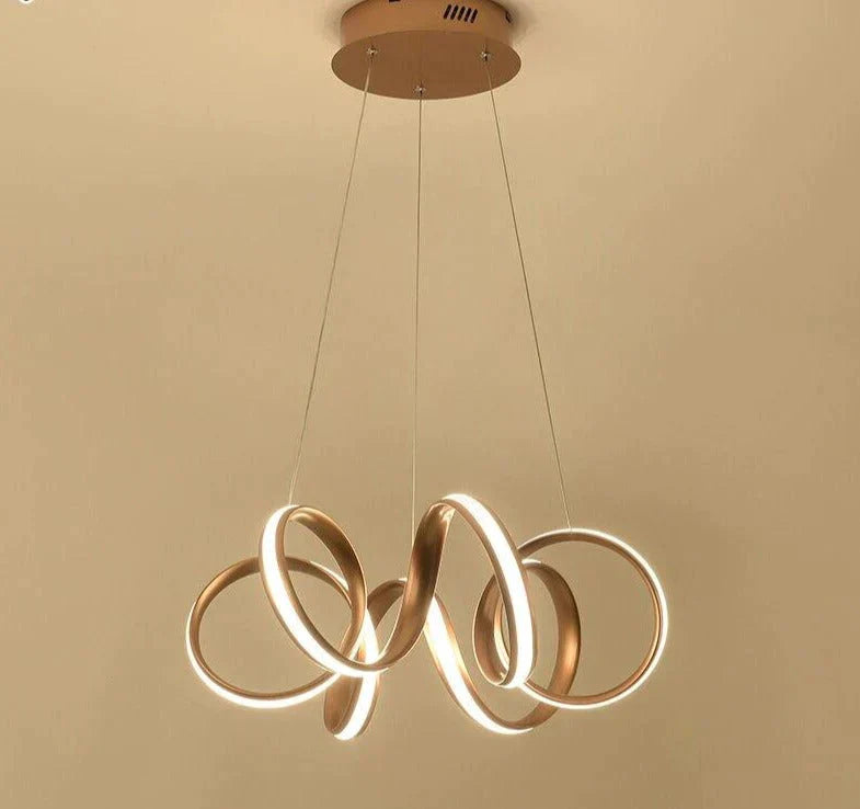 Kitchen Fixture Pendant Lights For Dining Room Gold Aluminum Body Hanging Lamp Indoor Luminaire