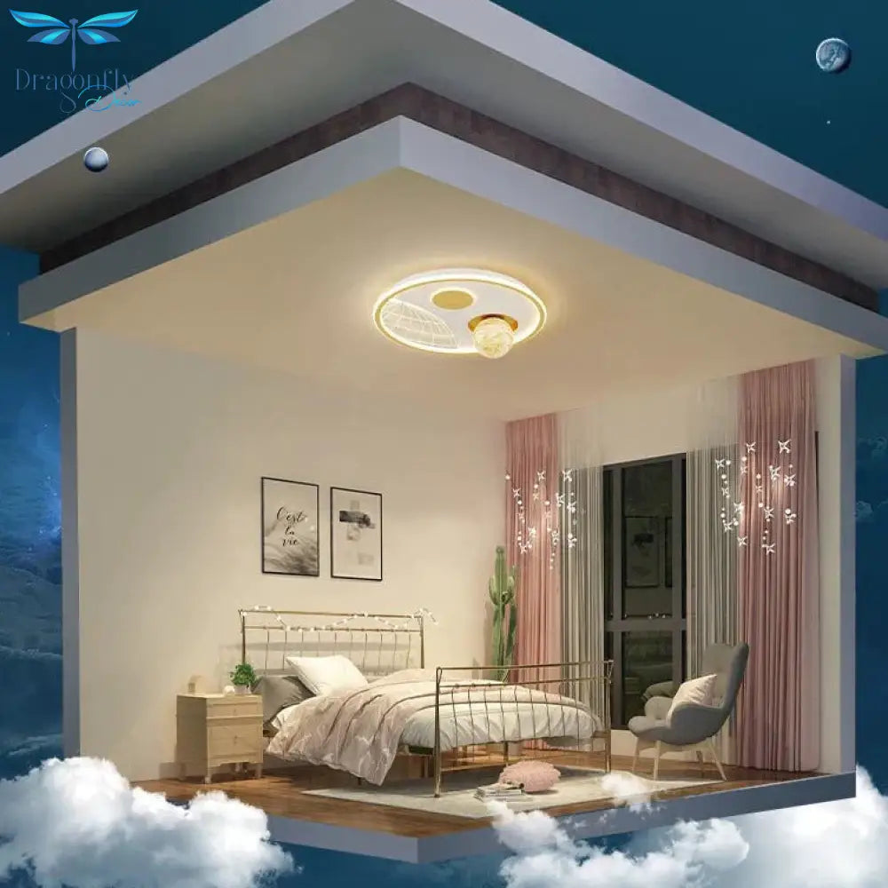 Led Ceiling Lamp Glass Living Room Dining Bedroom Modern Simple