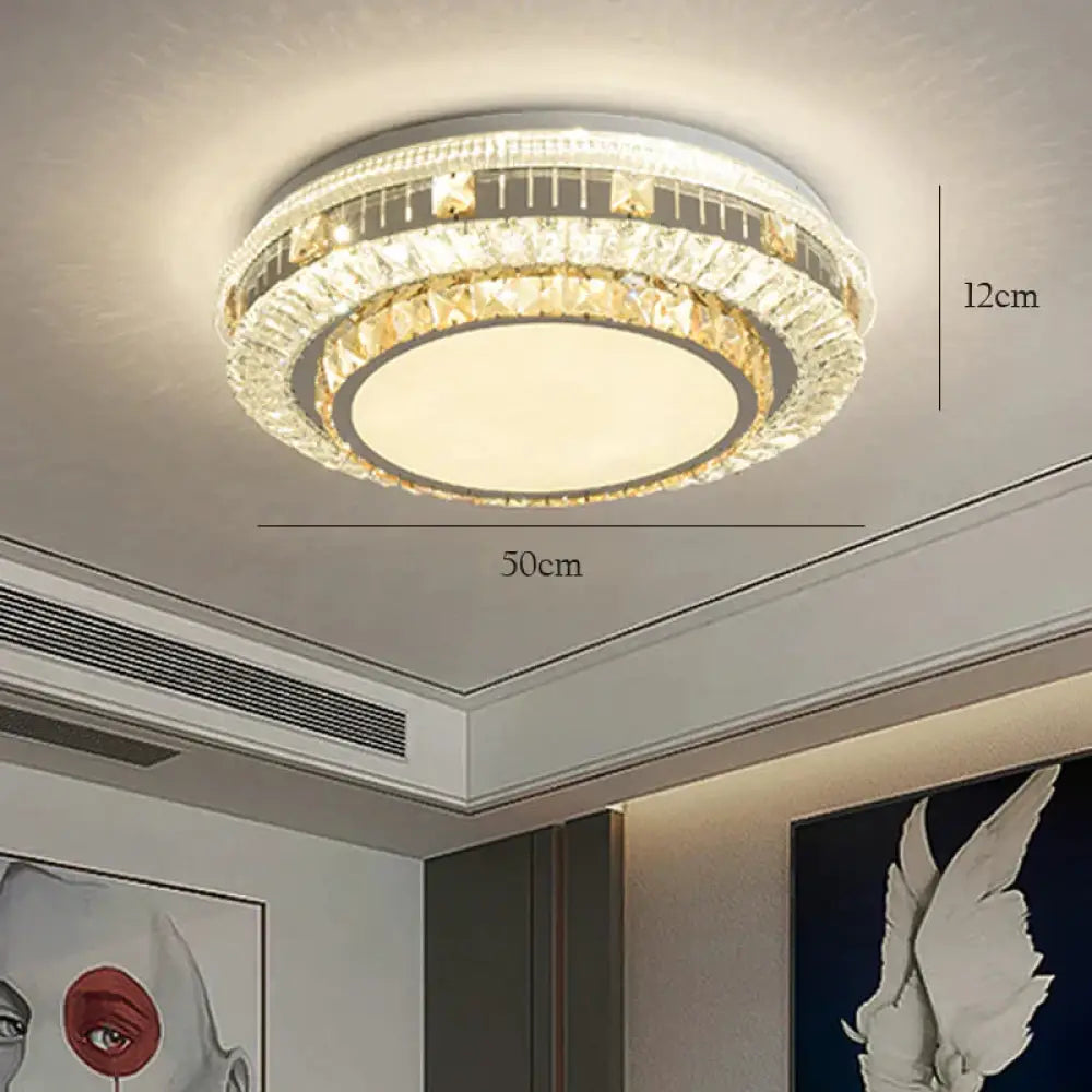 Led Ceiling Lamp Main Light In The Bedroom Simple Atmosphere Household Dining Room Lamps Gold / A